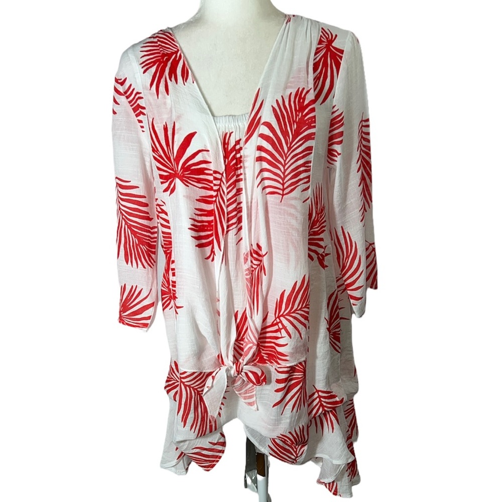 Gauze-Like Tunic Top